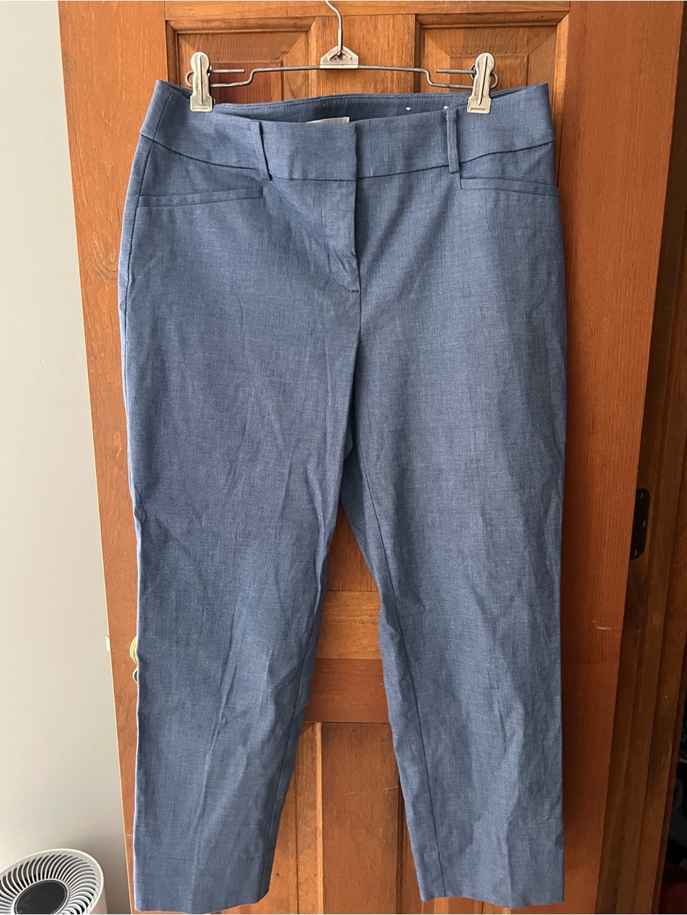Loft Curvy Riviera Pant Classic Women's Tailored Blue Dress Pants